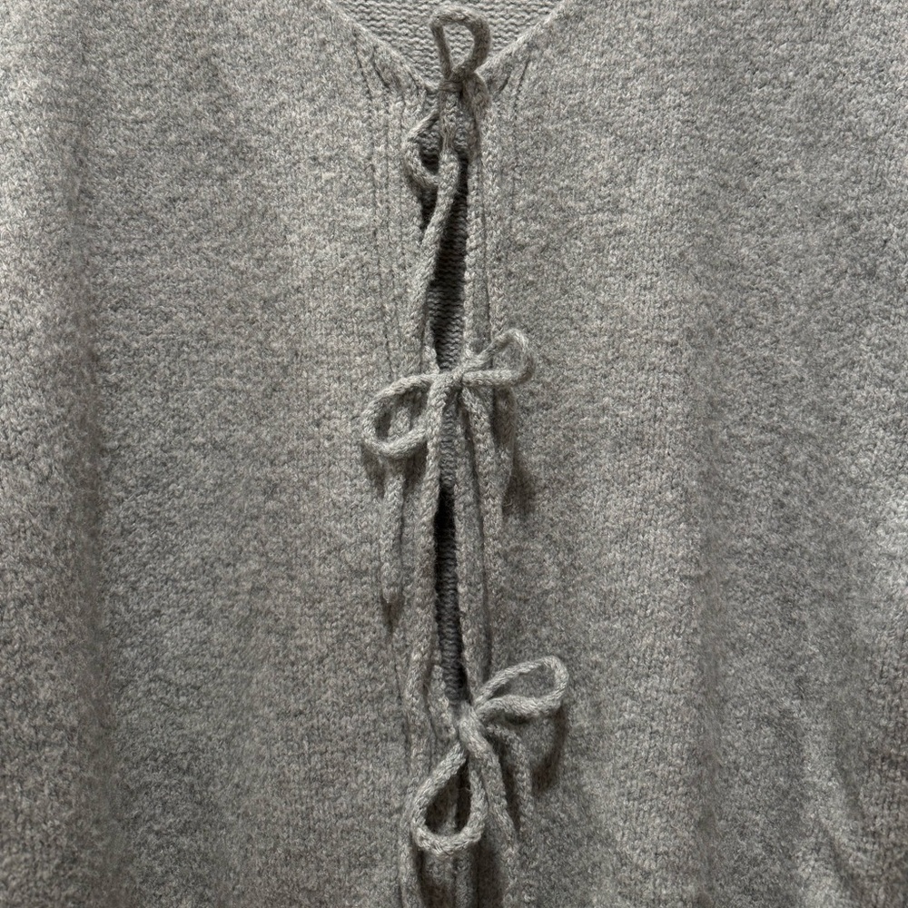 Cardigan with Tie-Front - Picture 2 of 3